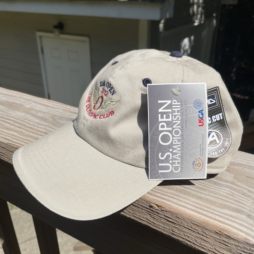 2012 US Open The Olympic Club 112th Championship Golf Hat Ahead Vintage Tan